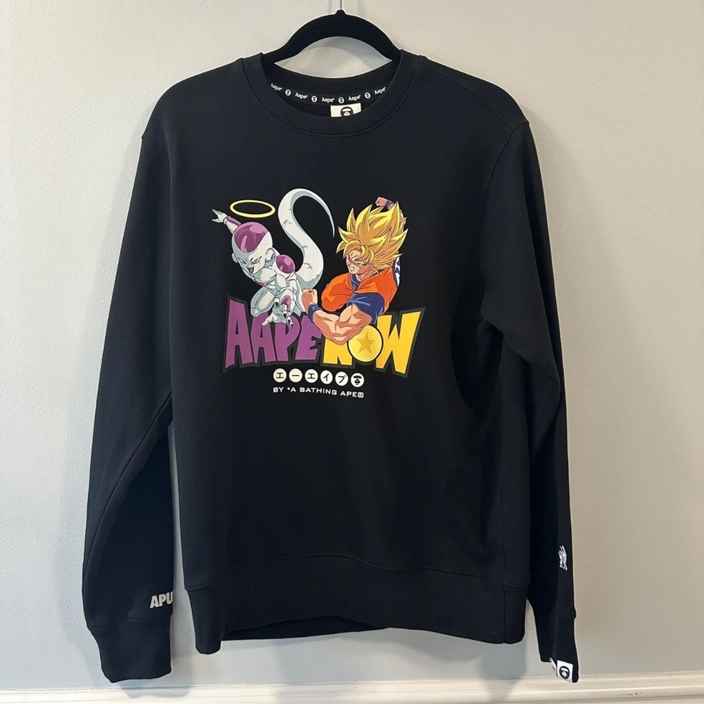 NWT Aape x Dragon Ball Super Goku & Frieza Crewneck Size Large
